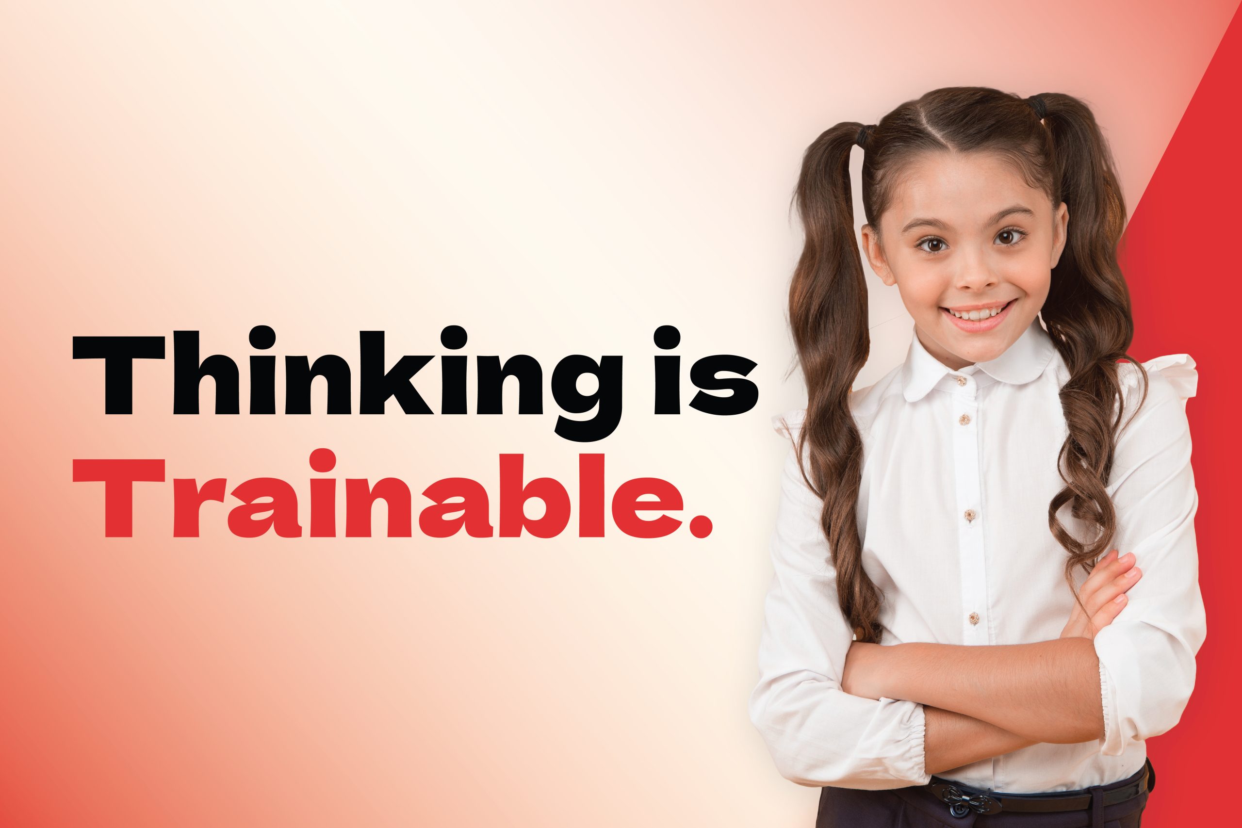 Confident child standing and smiling